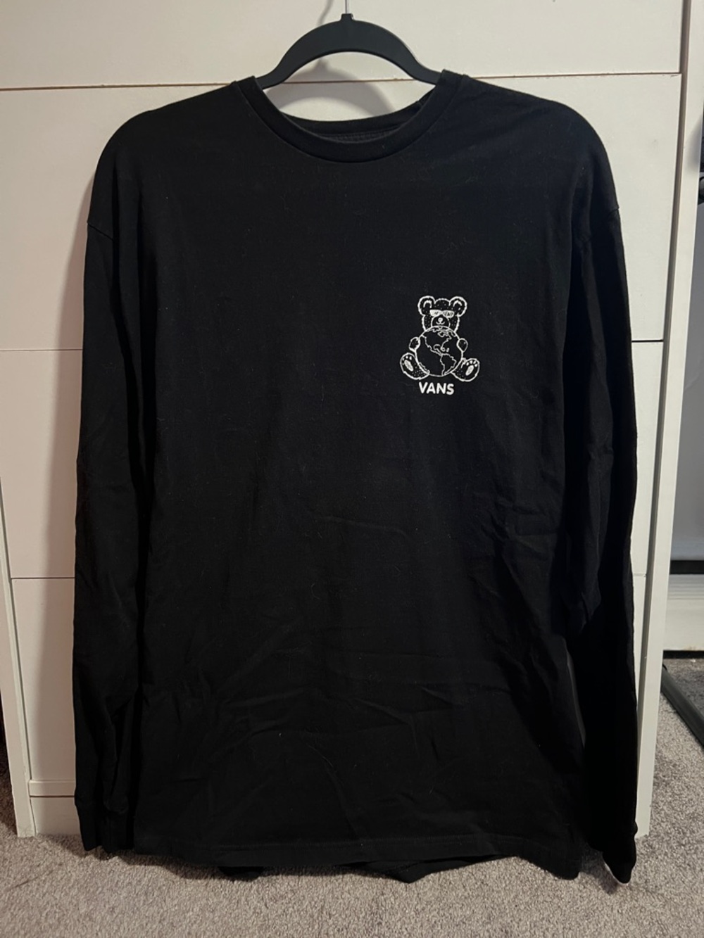 Vans Classic Fit Black Long Sleeve Shirt Size Large